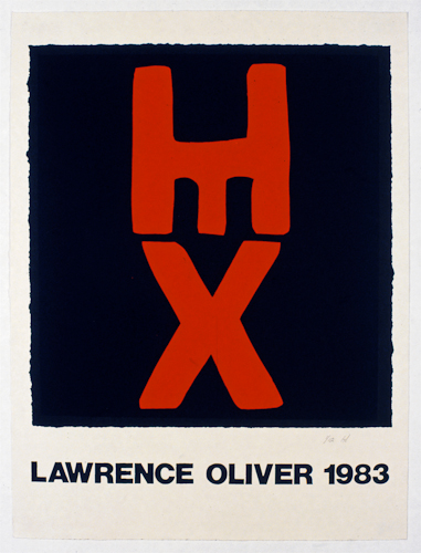 Lawrence Oliver exhibition poster