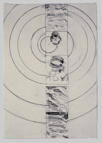 sketch for Figure at Sea, (final composition, P-2-85)
