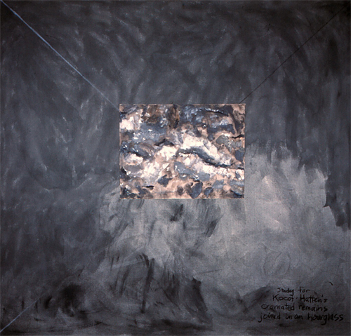 Untitled (K & H's Cremated Remains Joined in an Hourglass, 1983 -85, C-4-85)