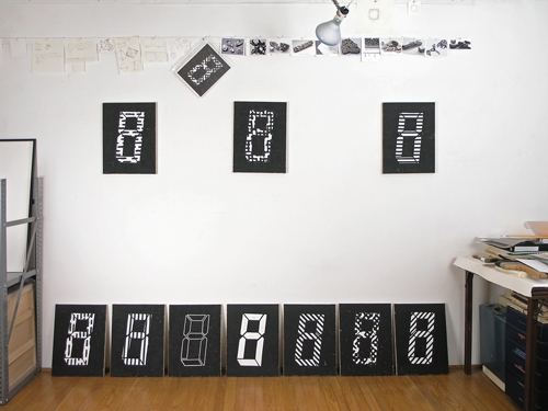 studio View (12May2014, Bounded Infinity painting series, 1990)