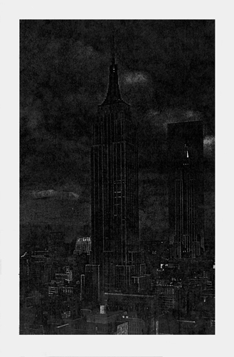 study for a Life Size Photograph of the Empire State Building at Night
